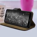 Miniatyrbild 3 av 4: Huawei P20 Lite fodral Flip läder plånboksfodral silikonfodral svart
