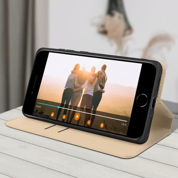 Housse iPhone SE 2020 / 8 / 7 - AVIZAR - Fickfodral - Ekoskinn - Magnetisk - Ställbart