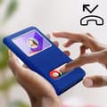 Miniatyrbild 4 av 4: Housse AVIZAR för Samsung Galaxy A22 5G - Dubbelfönster Videostöd - Blå