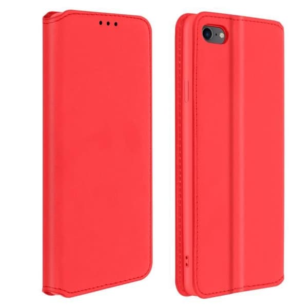 Hus iPhone SE 2020 / 8 / 7 Folio Plånbok AVIZAR - Röd - Ekoleather - Stödfunktion