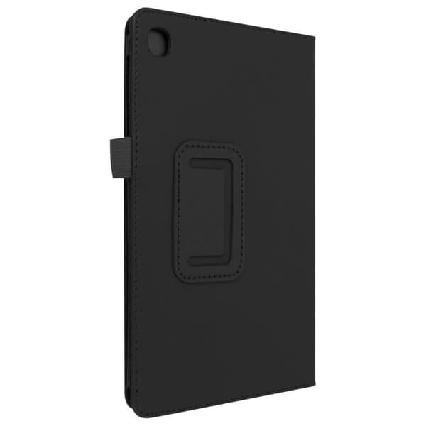 Hållare - AVIZAR - Samsung Galaxy Tab A7 Lite - Ekoleder svart - Stylusfack - Videostöd