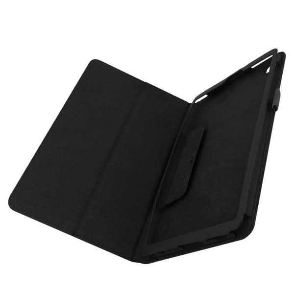 Hållare - AVIZAR - Samsung Galaxy Tab A7 Lite - Ekoleder svart - Stylusfack - Videostöd