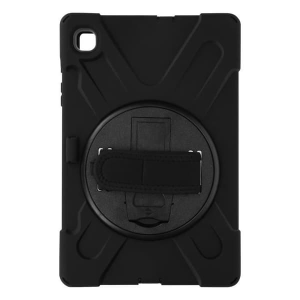 Fodral till Samsung Galaxy Tab S6 Lite - AVIZAR - Hybrid - Roterande handtag - Stativ - Axelrem Svart