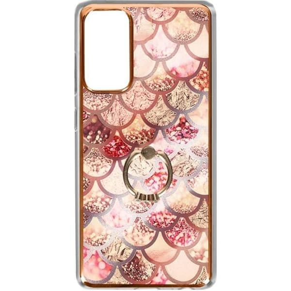 Skyddshölje - AVIZAR - Samsung Galaxy S20 FE - Två material - Skal-mönster - Hållring