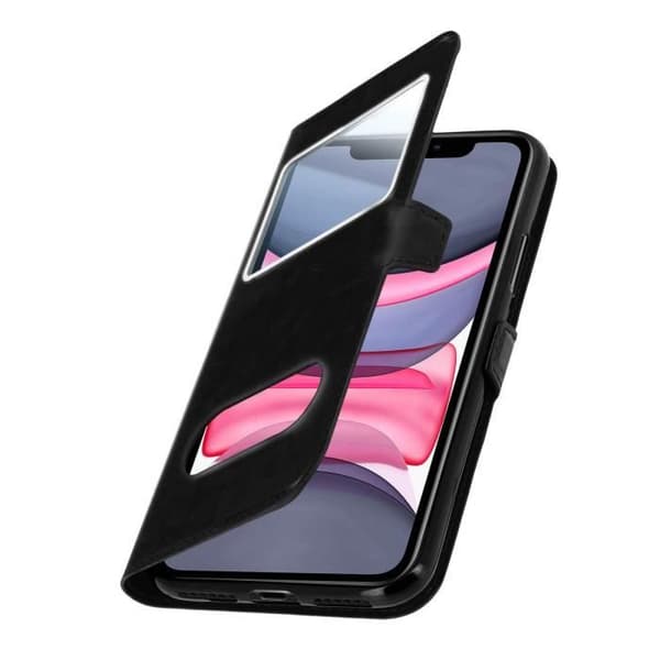 Hus iPhone 11 - AVIZAR - Mjuk Skydd - Heltäckande Skydd - Stöd Funktion - Svart