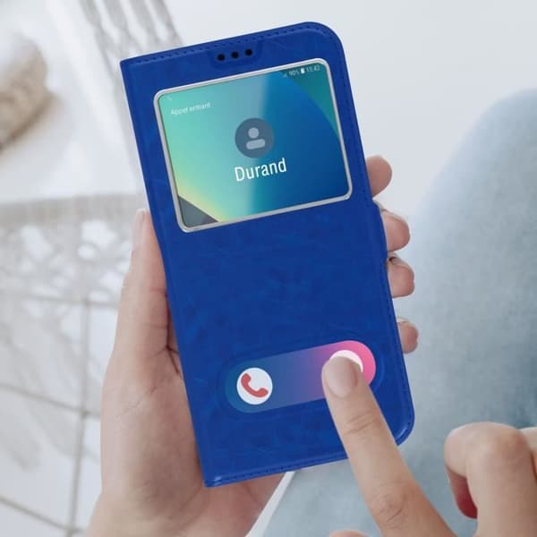 iPhone 13-fodral - AVIZAR - Blå - Hård - Matt - Videostöd