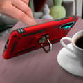 Miniatyrbild 4 av 4: Skyddsfodral - AVIZAR - Huawei P30 Pro - Bi-material - Röd - Inbyggd videostöd