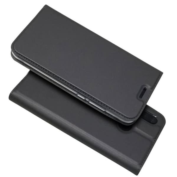 Svart autoabsorberat PU-fodral för Huawei P20 Lite