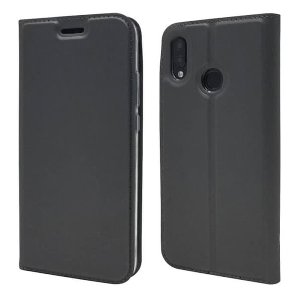 Svart autoabsorberat PU-fodral för Huawei P20 Lite