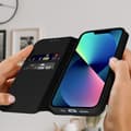 Miniatyrbild 3 av 4: iPhone 13 Mini Fodral - Svart - Plånbok med Lock - Videostöd - Hel Skydd - Magnetisk