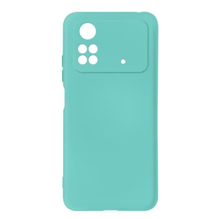 Xiaomi Poco M4 Pro 4G fodral Halvstyvt Soft-touch Fin turkos