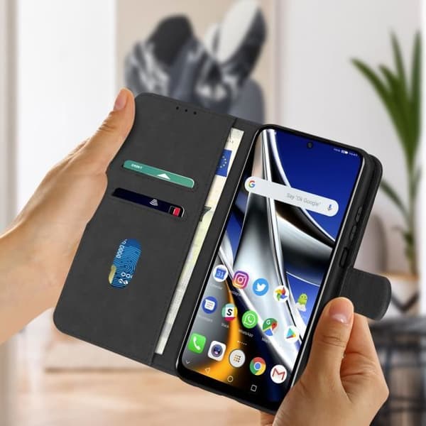 Xiaomi Poco X4 Pro 5G Fodral - AVIZAR - Plånboksfodral - Stativfunktion - Svart
