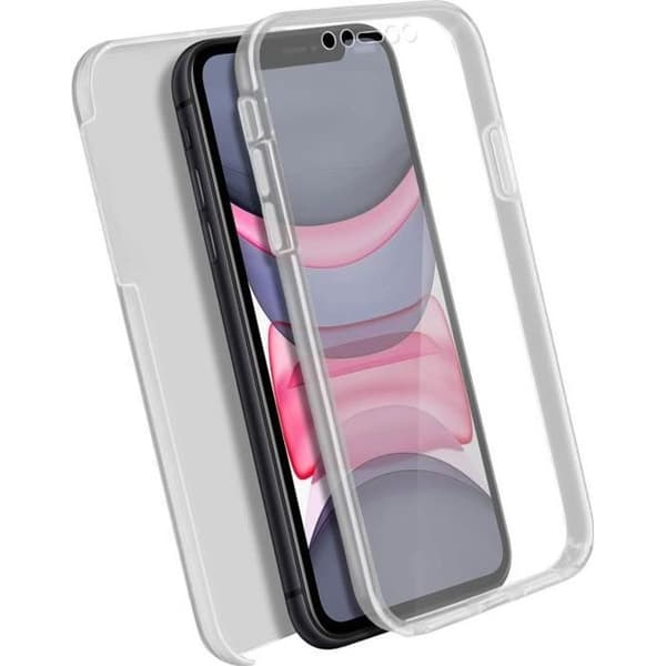 Skyddsskal - AVIZAR - iPhone 11 - Flexibelt transparent - Heltäckande skydd - Lätt design