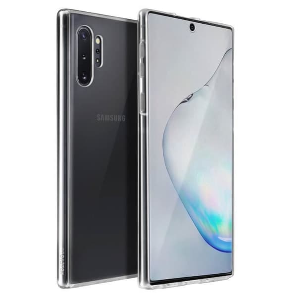 Coque - AVIZAR - Samsung Galaxy Note 10 Plus - Hård Baksida - Mjuk Fram - Transparent