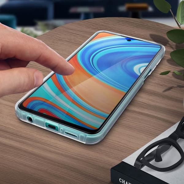 Coque - Xiaomi - Redmi Note 9S / 9 Pro / 9 Pro Max - Snygg - Transparent Vit - Tunn och lätt