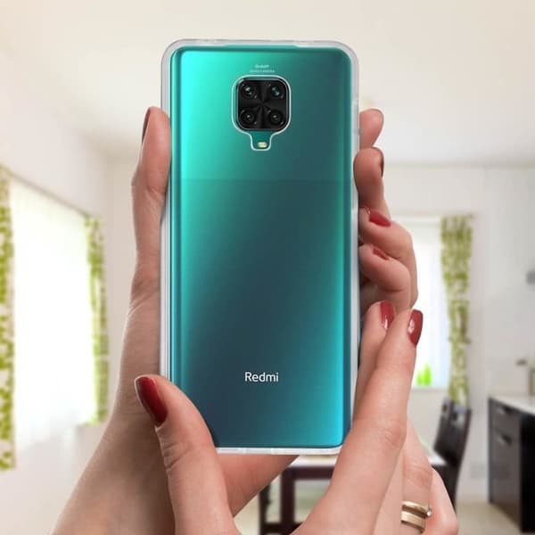 Coque - Xiaomi - Redmi Note 9S / 9 Pro / 9 Pro Max - Snygg - Transparent Vit - Tunn och lätt