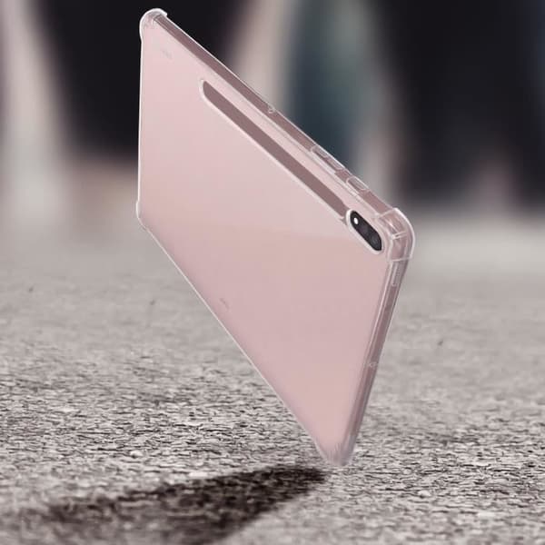 Fodral för Samsung Tab S7 Plus 12.4 och S8 Plus Flexible Corners Bumper Transparent