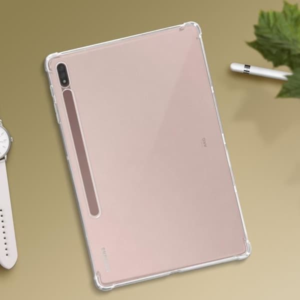 Fodral för Samsung Tab S7 Plus 12.4 och S8 Plus Flexible Corners Bumper Transparent