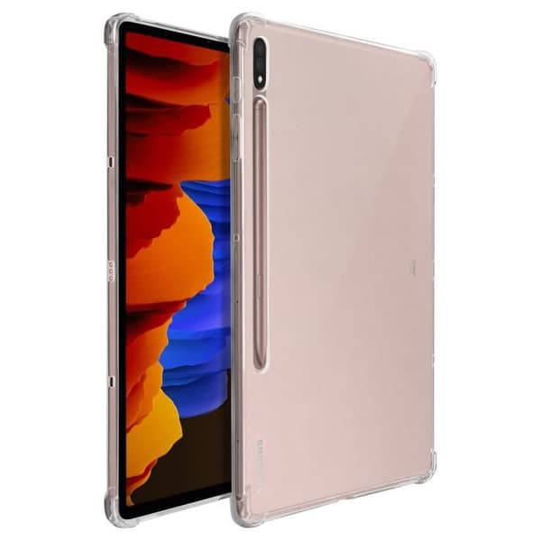 Fodral för Samsung Tab S7 Plus 12.4 och S8 Plus Flexible Corners Bumper Transparent