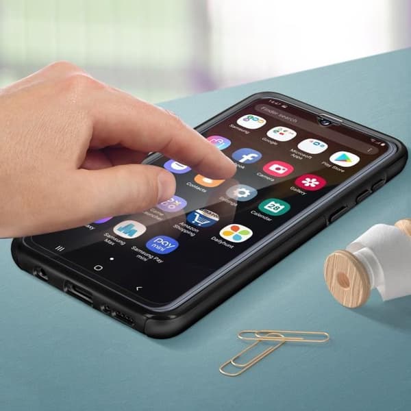 Skydd för Samsung Galaxy A40 - AVIZAR - Heltäckande Hård - 360° Skydd - Ultra-Tunn - Bevarad Taktillgång