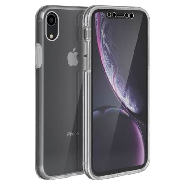 Skyddshölje - AVIZAR - iPhone XR - Silikon - Polykarbonat - Transparent 360°
