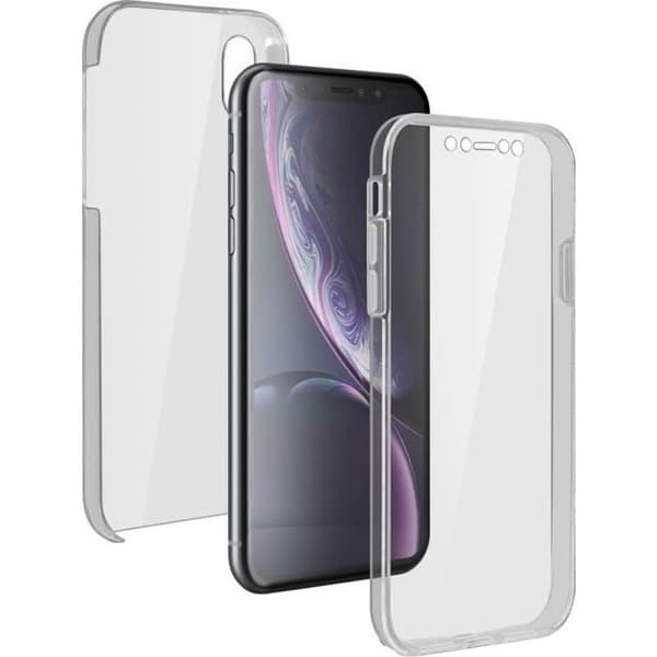 Skyddshölje - AVIZAR - iPhone XR - Silikon - Polykarbonat - Transparent 360°