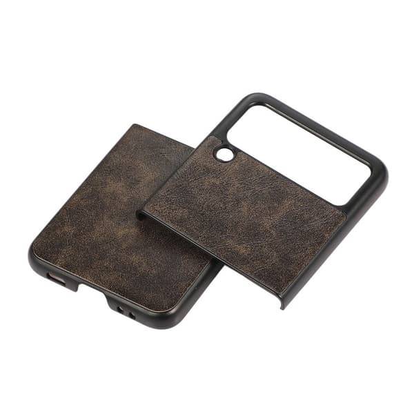 Business deksel Samsung Galaxy Z Flip 4 - Mørkebrun
