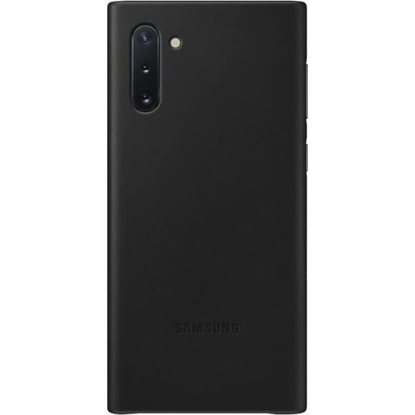 Svart läderfodral Note10