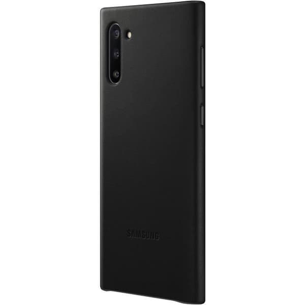 Svart läderfodral Note10