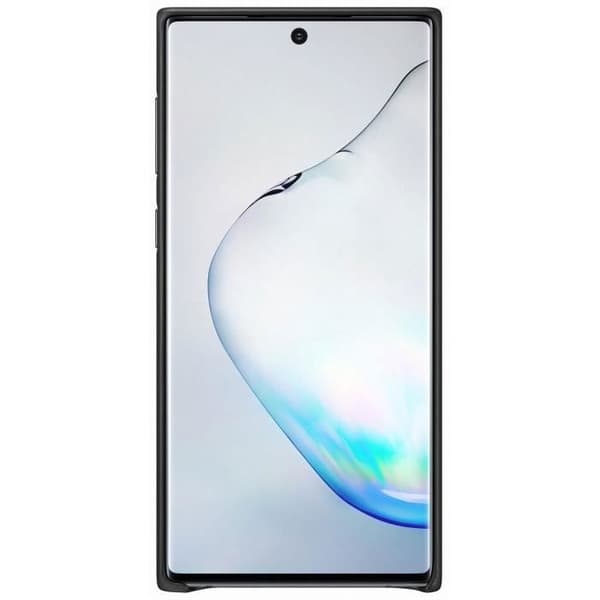 Svart läderfodral Note10