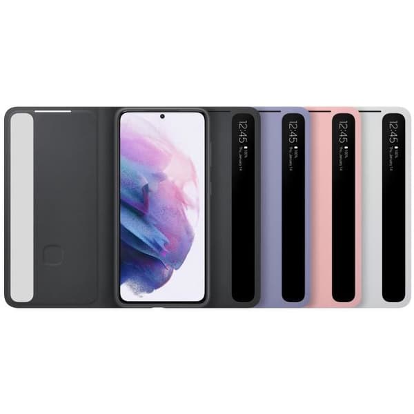 Smart Clear View Cover S21 Lila