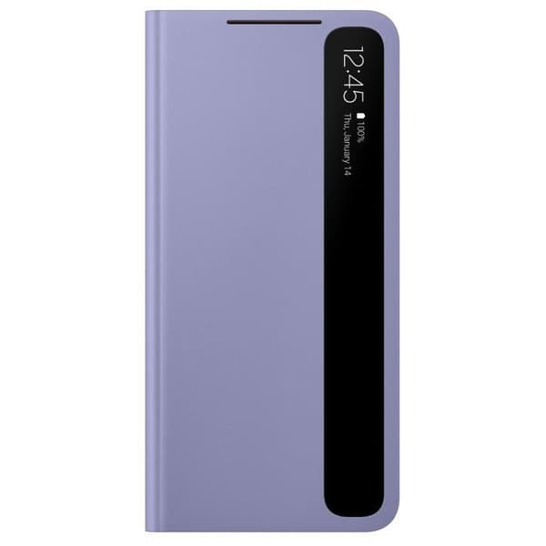 Smart Clear View Cover S21 Lila