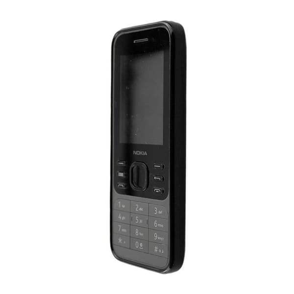 Mjukt TPU-skal för Nokia 6300 4G, stöttåligt skydd, lätt och flexibelt – färg svart