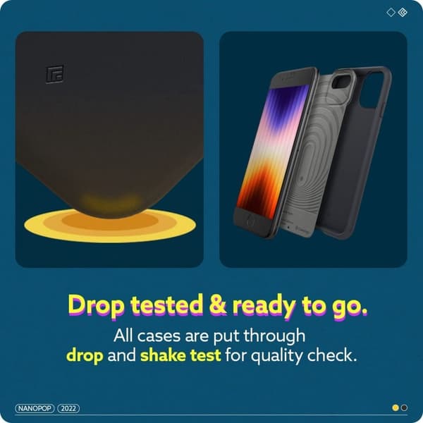 Spigen Caseology iPhone 7/8/SE Skal Nano Pop Svart Sesam