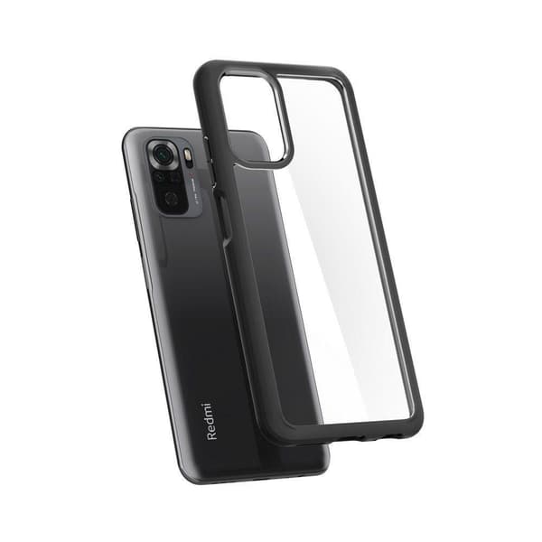 Xiaomi Redmi Note 10S - Spigen Ultra Hybrid Skal - Matt Svart