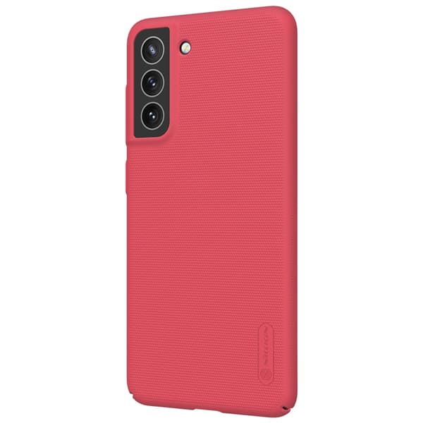 NILLKIN Samsung Galaxy S21 FE Skal Frosted Shield Röd