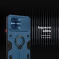 Miniatyrbild 3 av 6: iPhone 13 Pro Max - NILLKIN CamShield Armor Hybrid Ring Skal - Blå