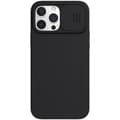 Miniatyrbild 1 av 5: iPhone 13 Pro Max - NILLKIN CamShield Silky Liquid Skal - Svart