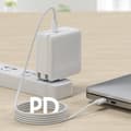 Miniatyrbild 2 av 6: NORTHJO 2m 60W PD USB-C - USB-C Snabbladdnings Kabel Vit
