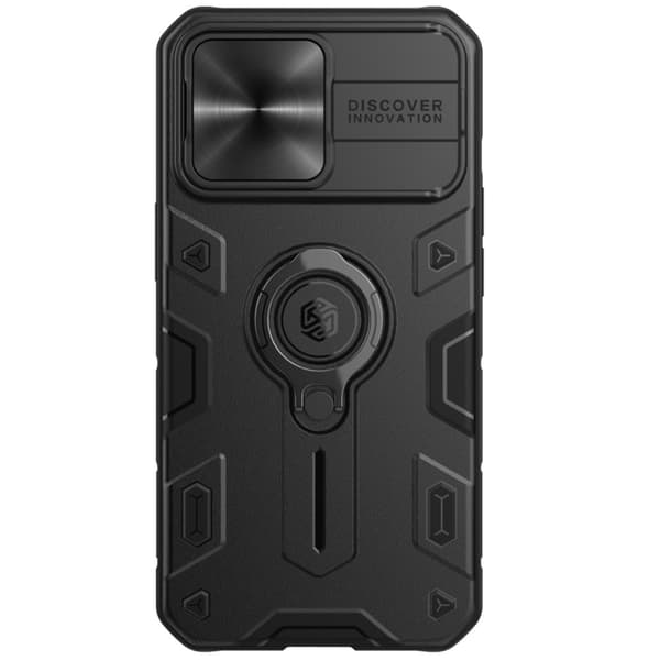 iPhone 13 Pro - NILLKIN CamShield Armor Hybrid Ring Skal - Svart
