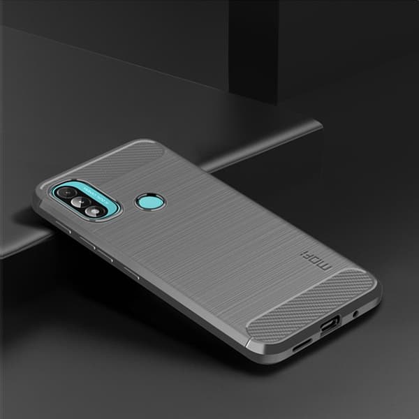 MOFI Motorola Moto E20 / E40 Skal Borstad Stål Textur Grå