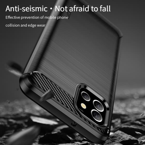 MOFI Samsung Galaxy A03 Skal Borstad Stål Textur Grå