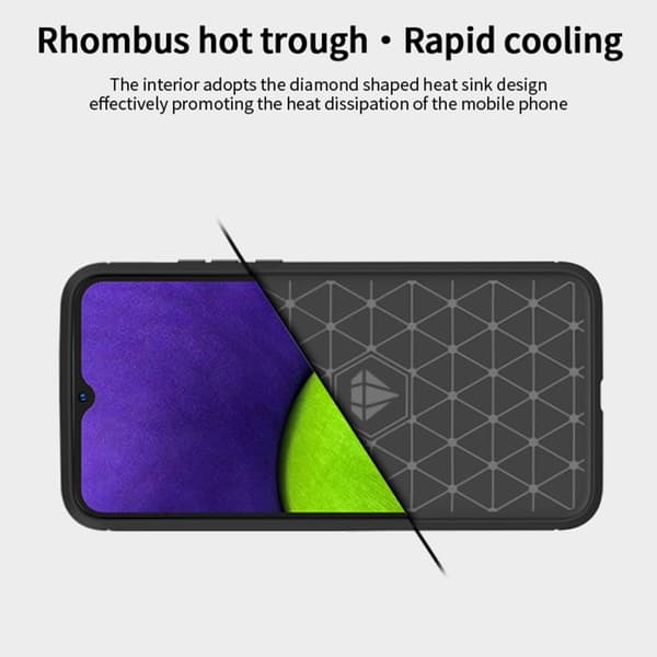MOFI Samsung Galaxy A03 Skal Borstad Stål Textur Grå
