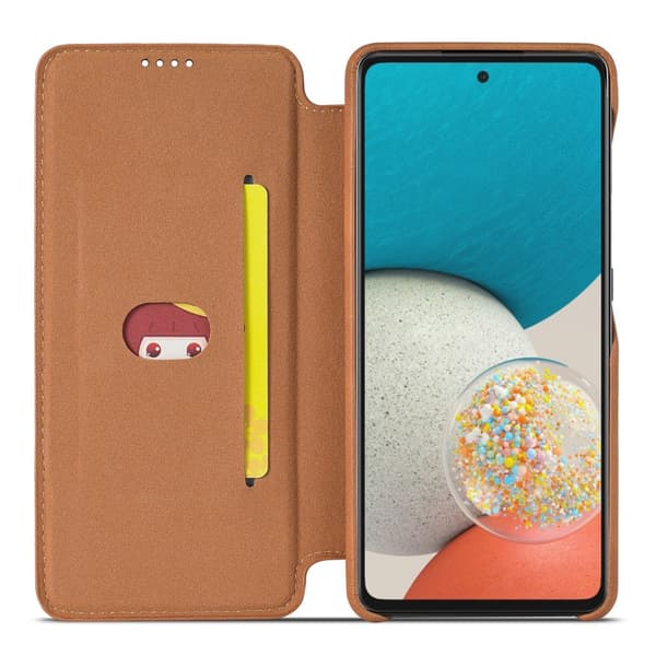 LC.IMEEKE Samsung Galaxy A53 5G Fodral Retro Flip Brun