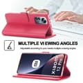 Miniatyrbild 6 av 6: LC.IMEEKE Xiaomi 12 Fodral Läder Röd/Rosa