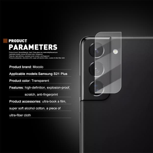 MOCOLO Samsung Galaxy S21 Linsskydd Härdat Glas