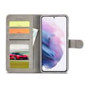 Miniatyrbild 4 av 6: LC.IMEEKE Samsung Galaxy S22 Plus Fodral Läder Grå