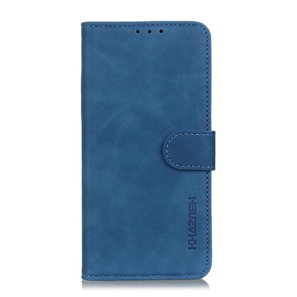 KHAZNEH Xiaomi 12 Pro Fodral Retro Läder Blå