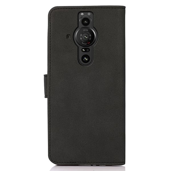 KHAZNEH Sony Xperia Pro-I Fodral Retro Läder Svart