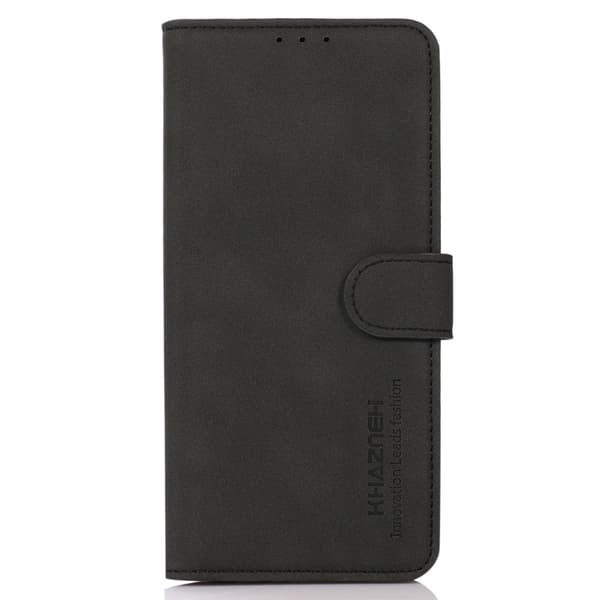 KHAZNEH Motorola Moto G51 Fodral Retro Läder Svart